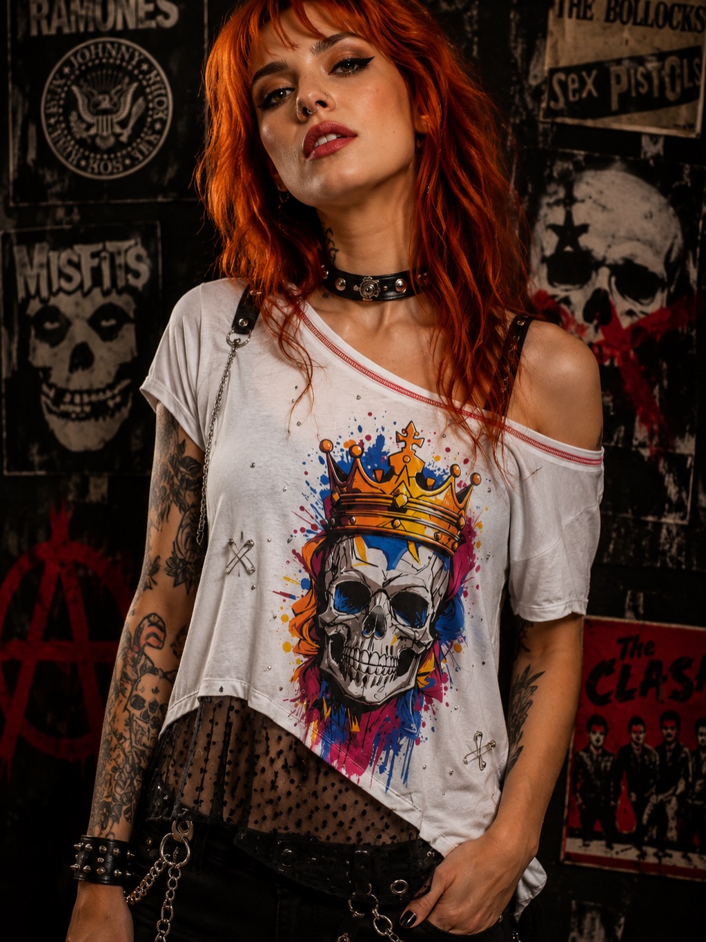 Colección femenina Punk Glam Rock de Skull of Rock. Foto 2 de 9 del carrusel original.